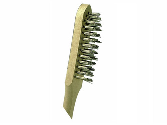 Wire brushes - 3 rows stainless steel wires